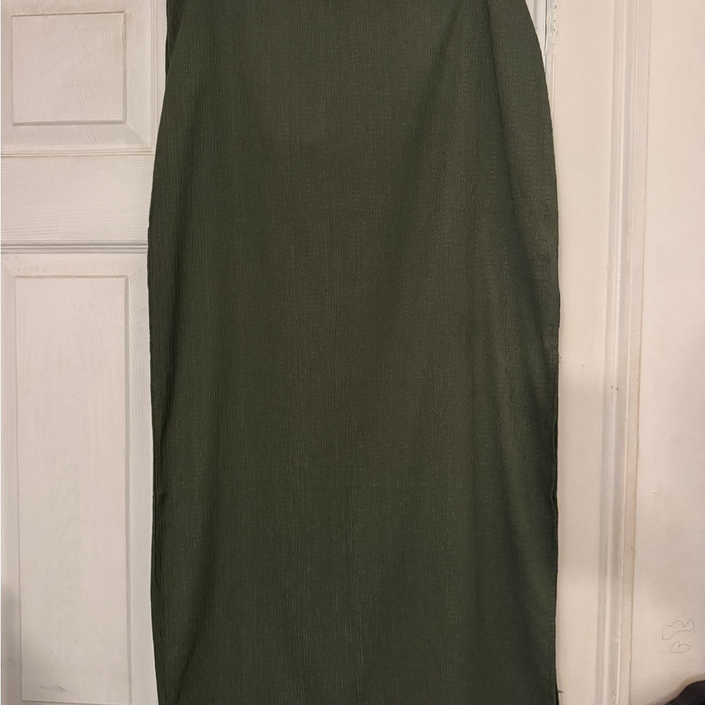 Elegant Olive Green Women's Skirt